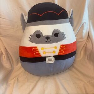 Squishmallow 2/$25 Gracelynn the Winter Fox in Nutcracker costume NWOT